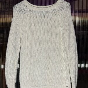 American Eagle Outfitters Cream Knit Sweater